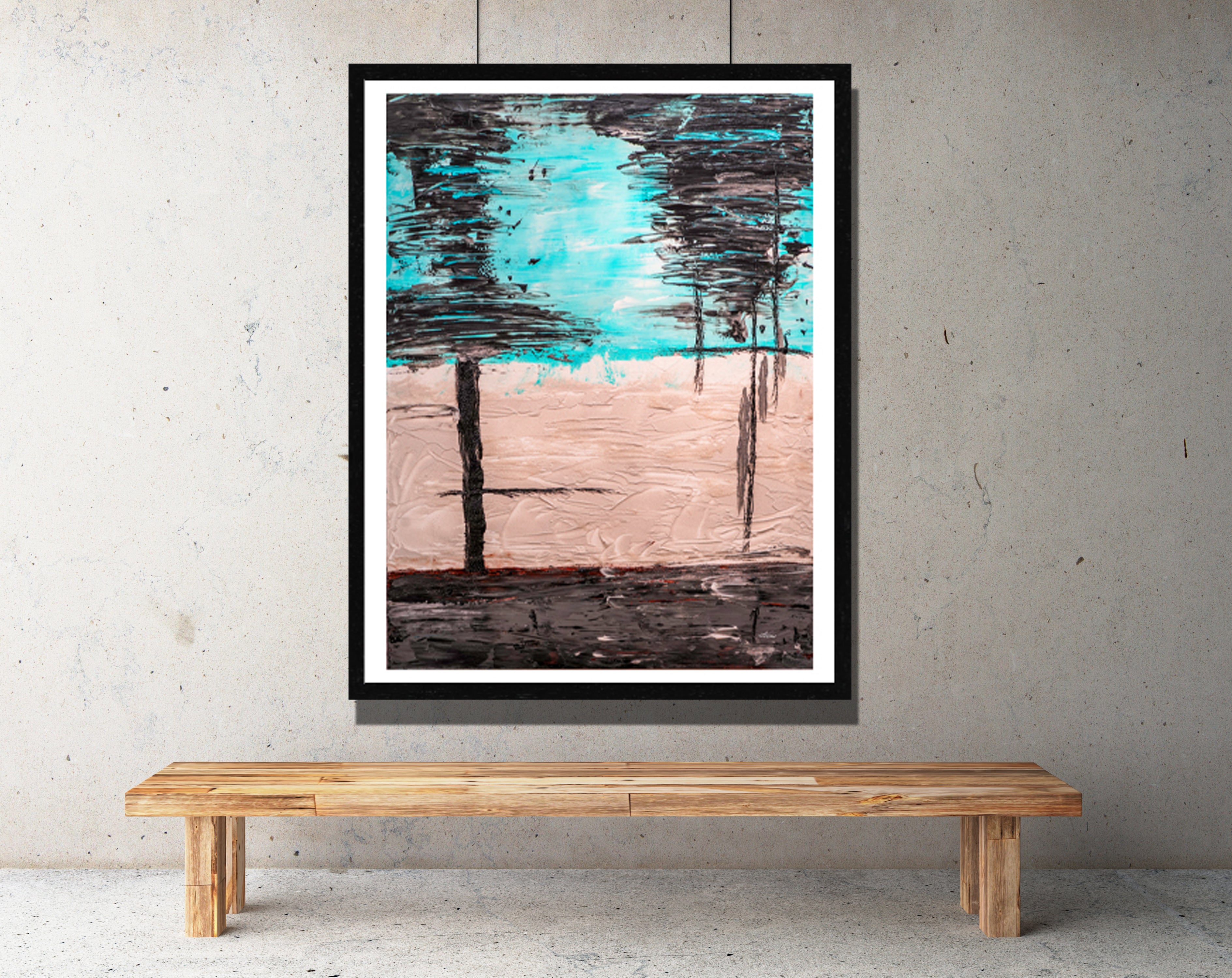 Subtext Print - Abstract Modern Contemporary Luxury Wall Art Painting - Lauren Ross Design