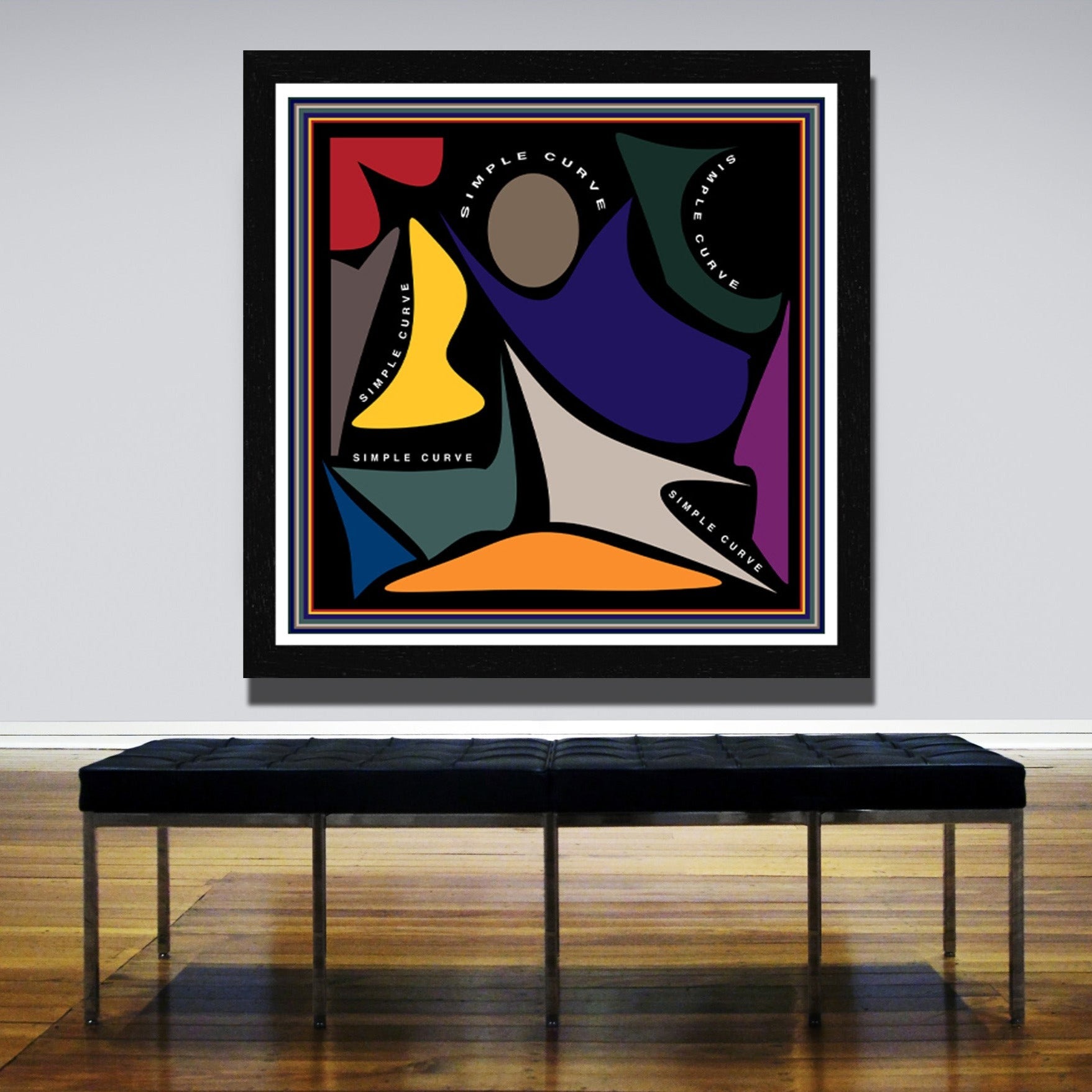 We Are Simple Curves Crypto Print - Abstract Modern Contemporary Luxury Wall Art Painting - Lauren Ross Design